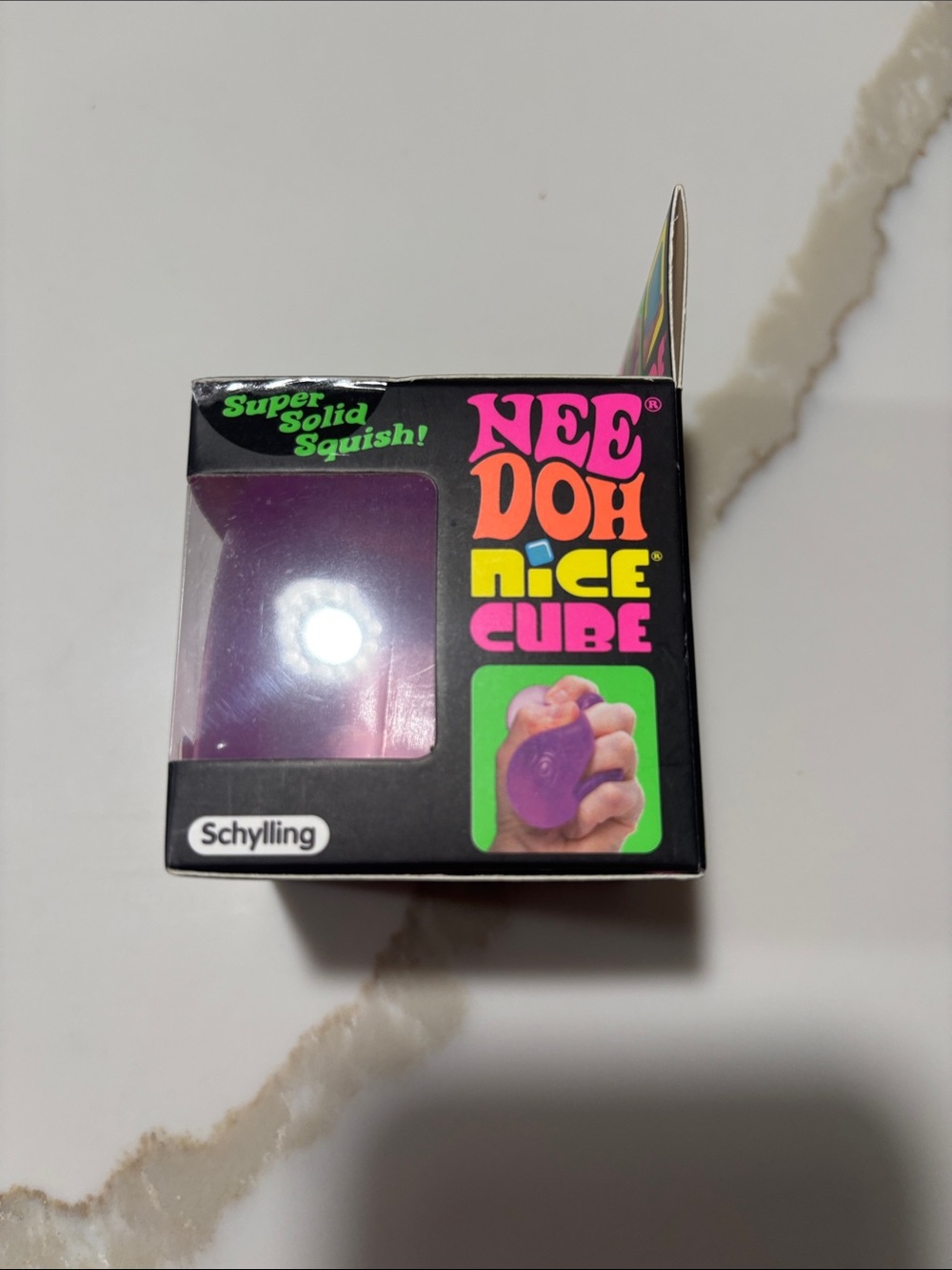 NeeDoh Nice Cube Squishy - Purple - Picture 2 of 4